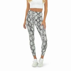 Balance Collection Black Summer Snake Print Leggings